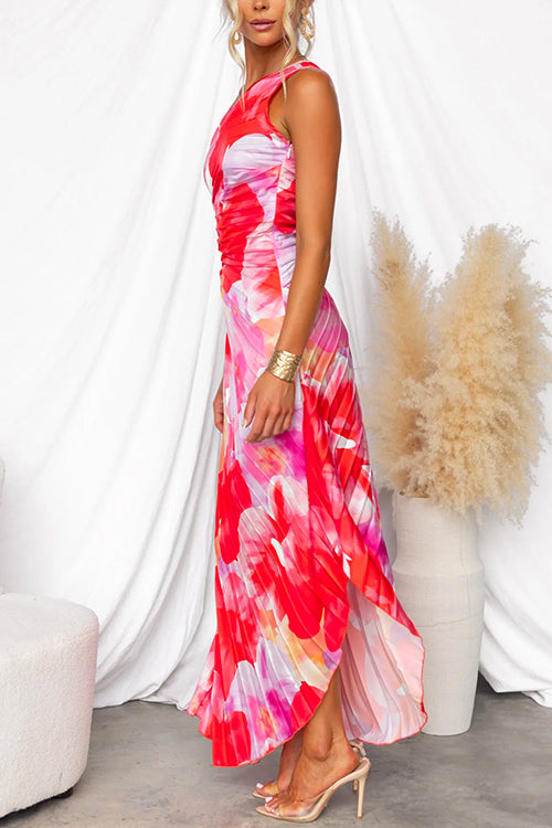 Joy - Pleated Summer Maxi Dress