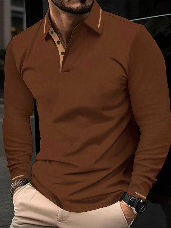 Nathan | Long Sleeve Polo Shirt