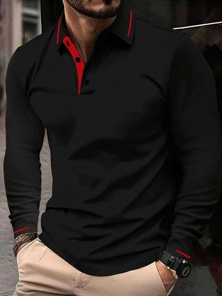 Nathan | Long Sleeve Polo Shirt