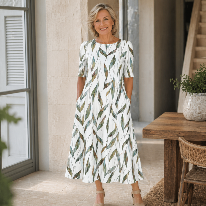 Sarah | Floral Midi Dress